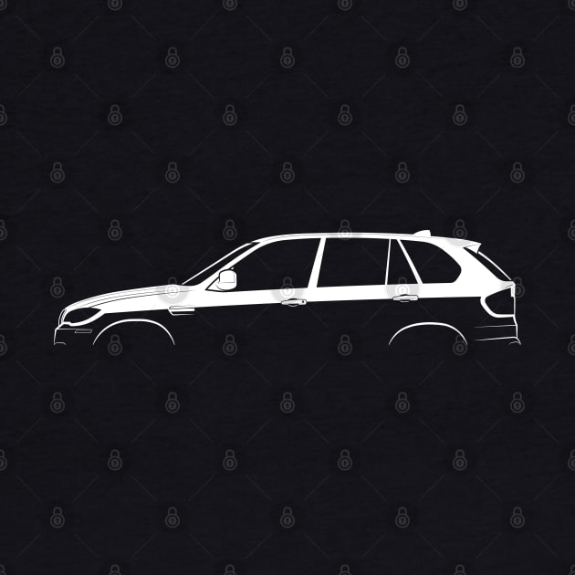 X5 M (E70) Silhouette by Car-Silhouettes